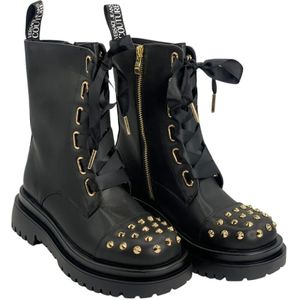 Versace Jeans Couture, Heren, Schoenen, Zwart, Maat: 37 EU Zijde,