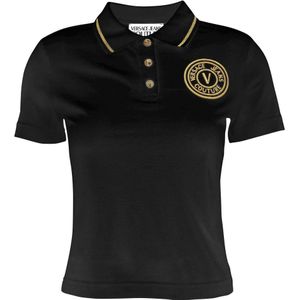 Versace, Dames, Tops, Zwart, Maat: L