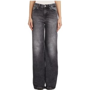 Dondup, Dames, Jeans, Grijs, Maat: W28 Denim,