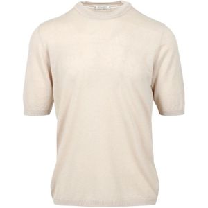 Paolo Pecora, Heren, Truien, Beige, Maat: L Katoen,