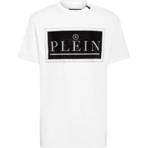 Philipp Plein, Heren, Tops, Wit, Maat: XL Katoen,