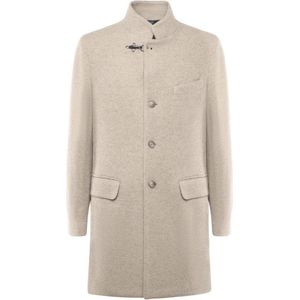 Fay, Heren, Mantels, Beige, Maat: L Wol,