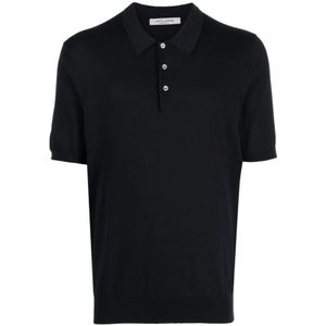 La Fileria, Heren, Tops, Blauw, Maat: 2XL Katoen,