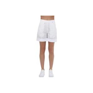 Twinset Kant Macramé Shorts , White , Dames , Maat: 2XS