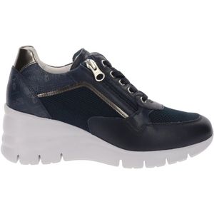 Nerogiardini - Sneakers - Blauw - Leer - Rubberen Zool