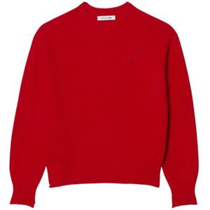 Lacoste, Dames, Truien, Rood, Maat: XL Wol,