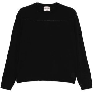 Semicouture, Dames, Truien, Zwart, Maat: M Wol,