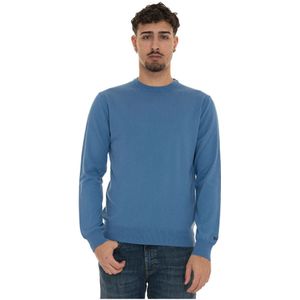 Woolrich, Heren, Truien, Blauw, Maat: M Katoen,