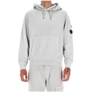 C.p. Company, Heren, Sweatshirts & Hoodies, Grijs, Maat: M Katoen,