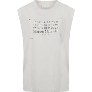 Maison Margiela, Dames, Tops, Beige, Maat: S Katoen,