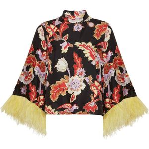 La DoubleJ, Dames, Blouses & Shirts, Veelkleurig, Maat: M Zijde,