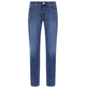 Roberto Cavalli, Heren, Jeans, Blauw, Maat: W38 Katoen,