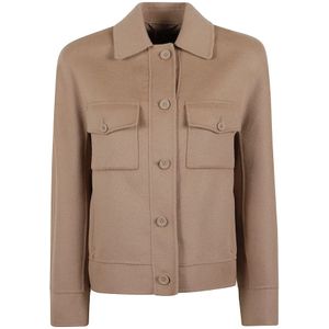 Max Mara Studio, Dames, Jassen, Bruin, Maat: S Kasjmier,