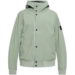 Stone Island, Heren, Jassen, Groen, Maat: XL Poliester,