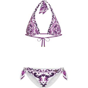 Dolce & Gabbana, Dames, Badkleding, Paars, Maat: M