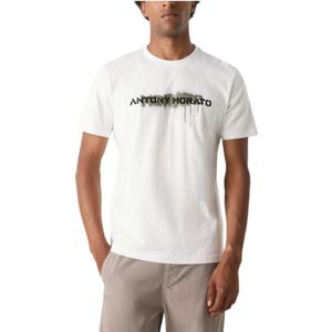 Antony Morato, Heren, Tops, Wit, Maat: M Leer,