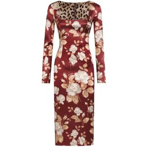 Dolce & Gabbana, Dames, Jurken, Veelkleurig, Maat: M Viscose,