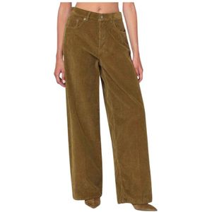 Haikure, Dames, Broeken, Groen, Maat: W23 Katoen,