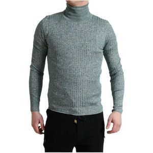 Dolce & Gabbana, Heren, Truien, Groen, Maat: M Katoen,