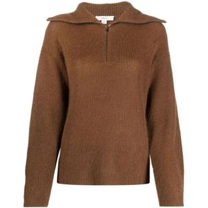 Vince, Dames, Truien, Bruin, Maat: XL Nylon,