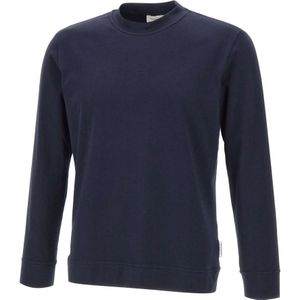 Paolo Pecora, Heren, Sweatshirts & Hoodies, Blauw, Maat: M Katoen,