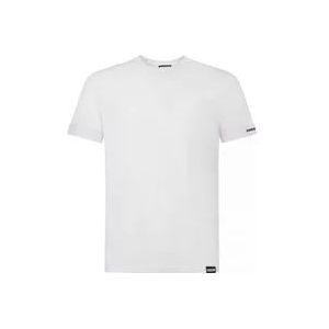 Dsquared2 Casual T-Shirt , White , Heren , Maat: L