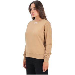 Dsquared2, Dames, Sweatshirts & Hoodies, Beige, Maat: XS Katoen,