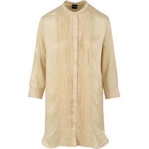 Aspesi, Dames, Blouses & Shirts, Beige, Maat: M Katoen,
