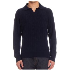 Drumohr, Heren, Truien, Blauw, Maat: L Wol,