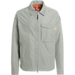 Parajumpers - Rayner - Overshirt - Grijs - Nylon-Katoen Zip-Up