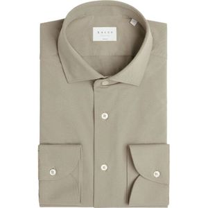 Xacus, Heren, Overhemden, Beige, Maat: 2XL Zijde,