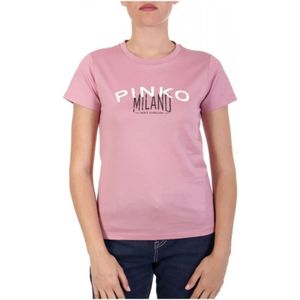 Pinko, Dames, Tops, Roze, Maat: M Katoen,