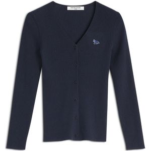 Maison Kitsuné, Dames, Truien, Blauw, Maat: L Katoen,