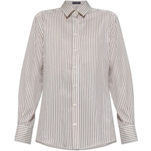 Dolce & Gabbana, Dames, Blouses & Shirts, Beige, Maat: XS Zijde,