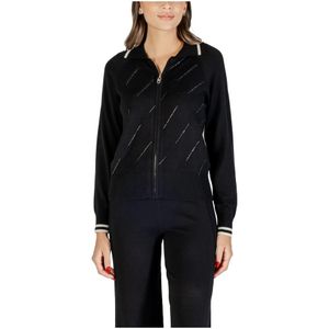 Liu Jo - TF5032 MS63L - Cardigan - Zwart - Lange Mouwen - Met Rits