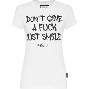 Philipp Plein, Dames, Tops, Wit, Maat: XS Katoen,