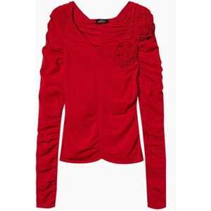 Actitude, Dames, Tops, Rood, Maat: XS Viscose,