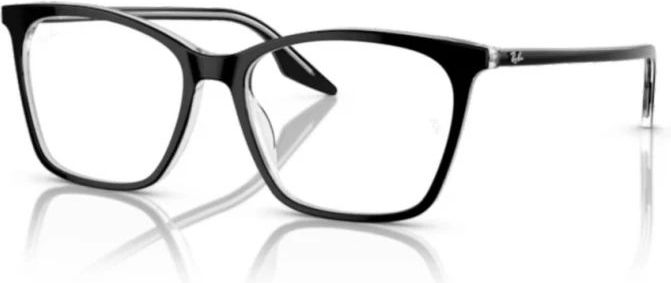 Ray-Ban - RX5422 - Cat Eye Montuur - Zwart met Transparant - Kunststof