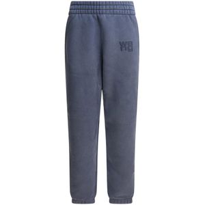 Alexander Wang, Dames, Broeken, Blauw, Maat: S Katoen,