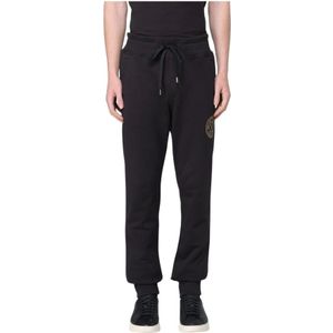 Versace Jeans Couture, Heren, Broeken, Zwart, Maat: XS