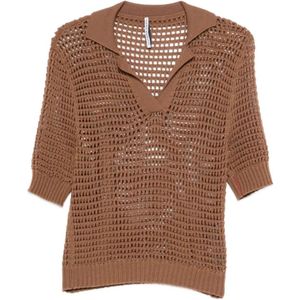 Liviana Conti, Dames, Truien, Bruin, Maat: M Denim,