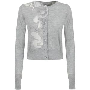 Ermanno Scervino, Dames, Truien, Grijs, Maat: S