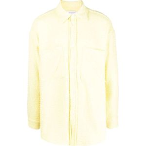 Faith Connexion, Heren, Overhemden, Geel, Maat: M Katoen,