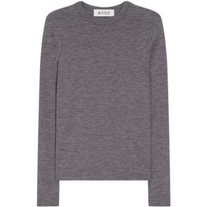 Róhe, Dames, Tops, Grijs, Maat: L Wol,