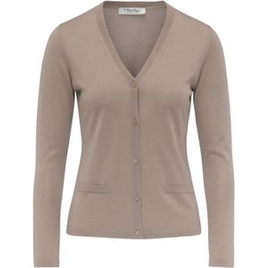 Max Mara, Dames, Truien, Grijs, Maat: XL Wol,