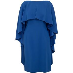 Alberta Ferretti, Dames, Jurken, Blauw, Maat: XL Viscose,