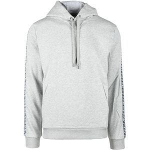 Bikkembergs, Heren, Sweatshirts & Hoodies, Grijs, Maat: 2XL Katoen,