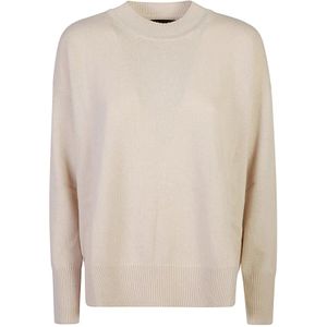 Roberto Collina, Dames, Truien, Beige, Maat: XS Wol,