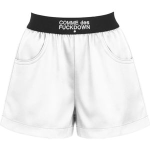 Comme des Fuckdown - Korte Broeken - Wit - Modal met Logo Elastiek en Zijzakken