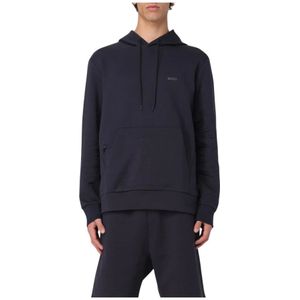 Hugo, Heren, Sweatshirts & Hoodies, Blauw, Maat: M Katoen,